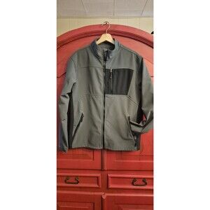Red Head Brand Co Size Medium Men's Two Tone Gray Zip Up Fleece Lined Jacket EUC